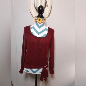 White House Black Market Burgundy Top
